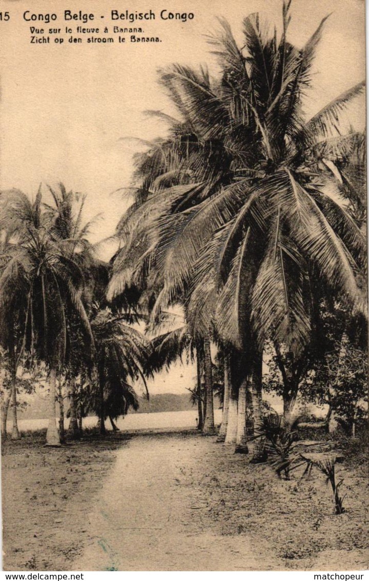 CONGO BELGE - VUE SUR LE FLEUVE A BANANA - Belgian Congo