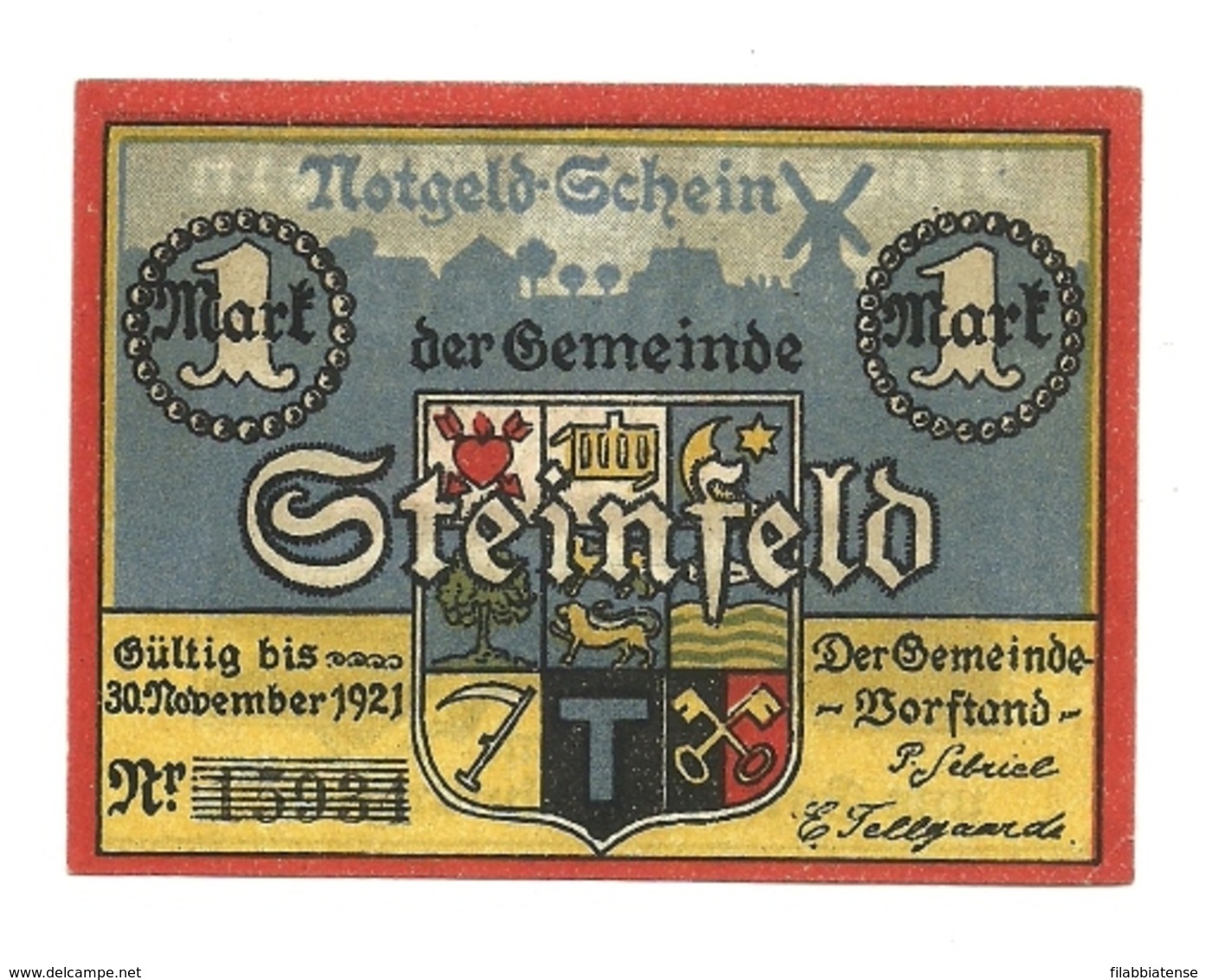 1921 - Germania - Steinfeld Notgeld N38 - [11] Emissioni Locali