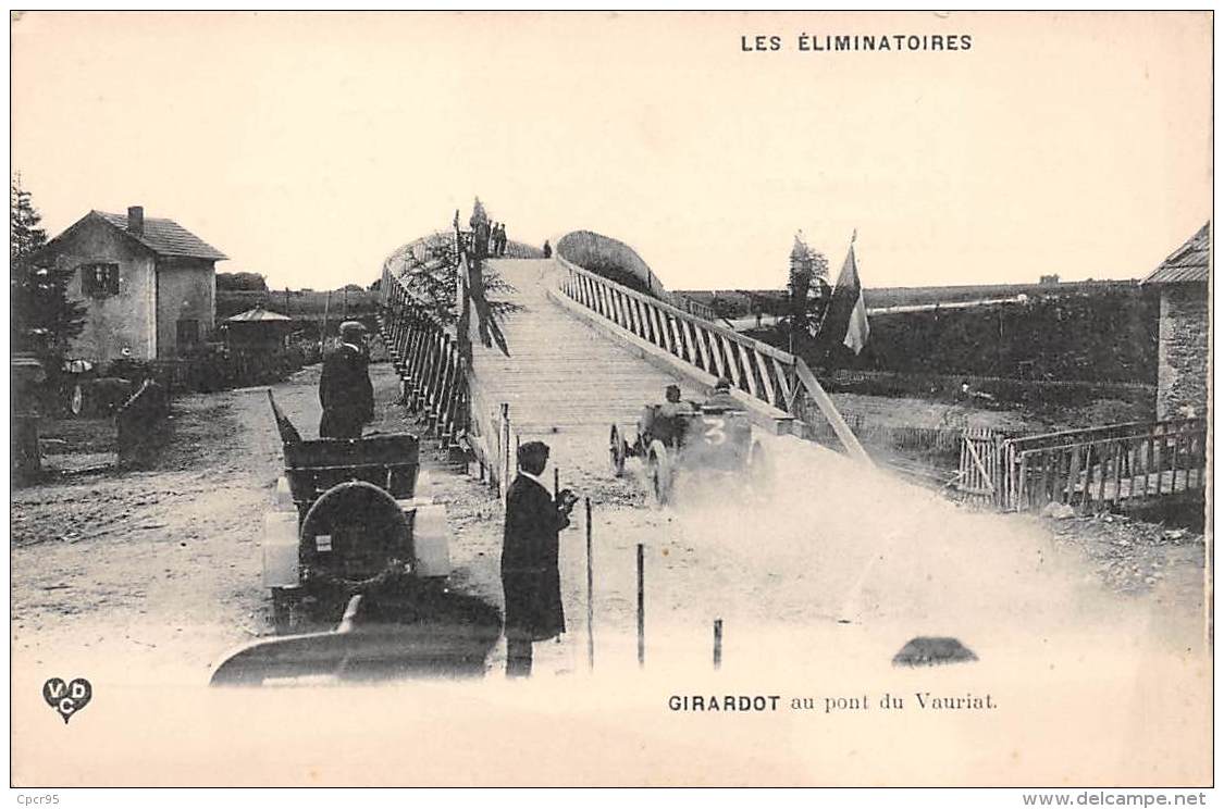 63 . N° 48171 . Girardot Au Pont De Vauriat . Les Eliminatoires.course De Voitures.rallye.pilote.coupe Gordon-bennett - Autres & Non Classés