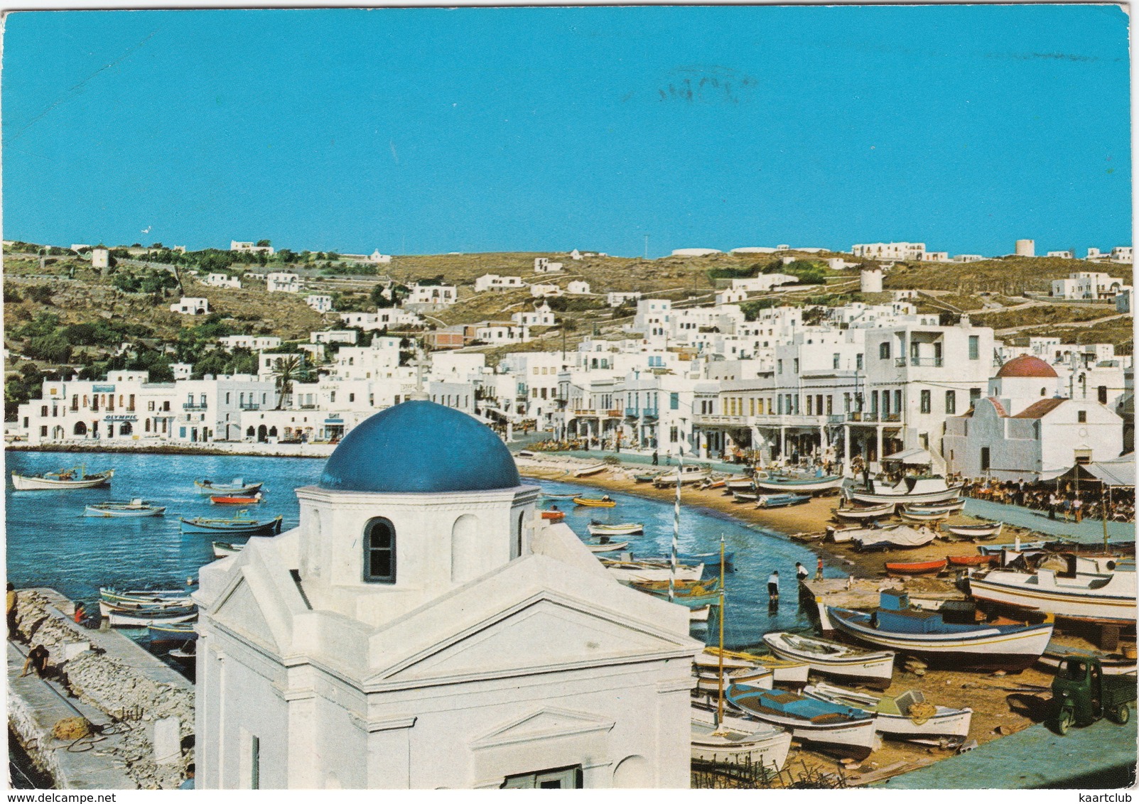 Mykonos - View  : PIAGGIO APE, FISHING BOATS  - (Cyclades, Greece) - Griekenland