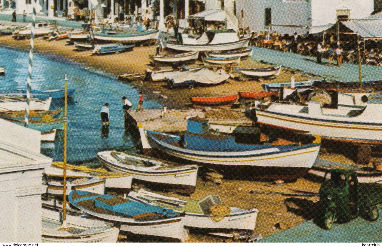 Mykonos - View  : PIAGGIO APE, FISHING BOATS  - (Cyclades, Greece) - Griekenland