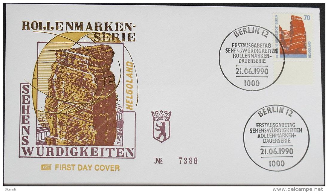 BERLIN 1990 Mi-Nr. 874 Unterrand FDC - Altri & Non Classificati