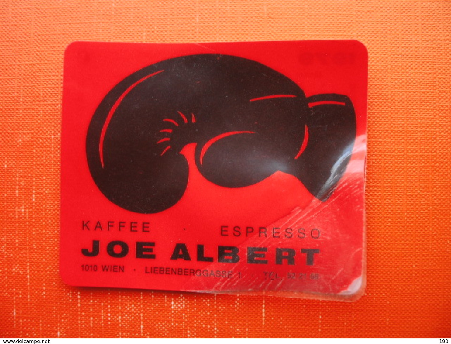 CALENDAR(PLASTIC+PAPER).JOE ALBERT KAFFEE,WIEN. - Other & Unclassified