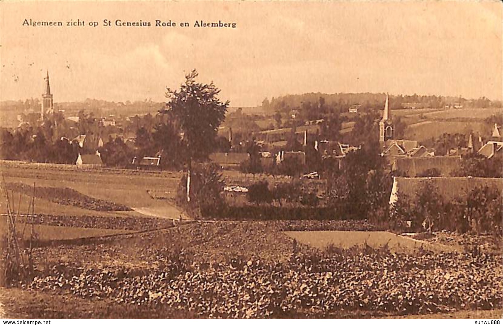 Algemeen Zicht Op St Genesius Rode En Alsemberg (UItg. Roda, 1933) - Beersel