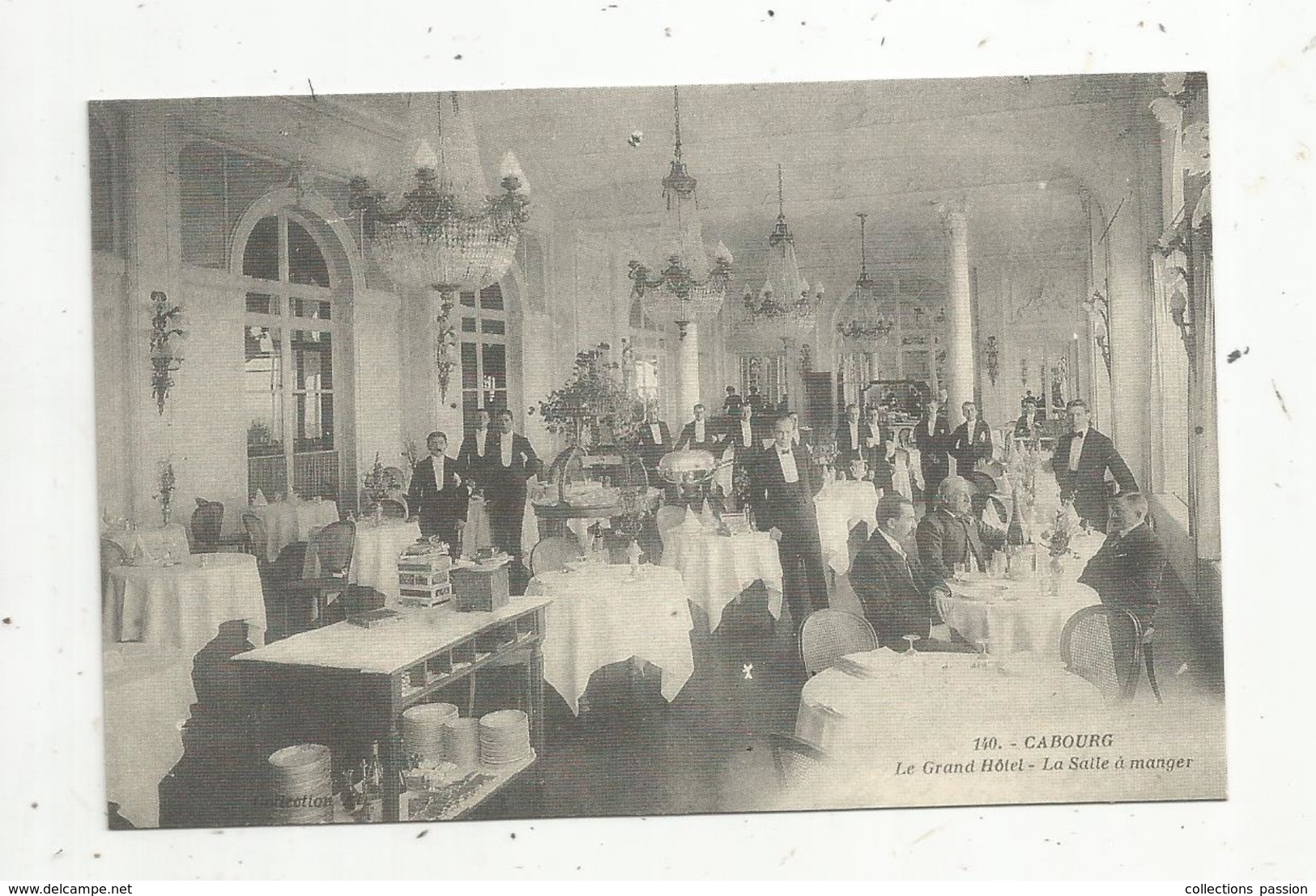 Reproduction De Cp, Ed. Edito , LE GRAND HOTEL , La Salle à Manger , 14 , CABOURG - Hotels & Restaurants