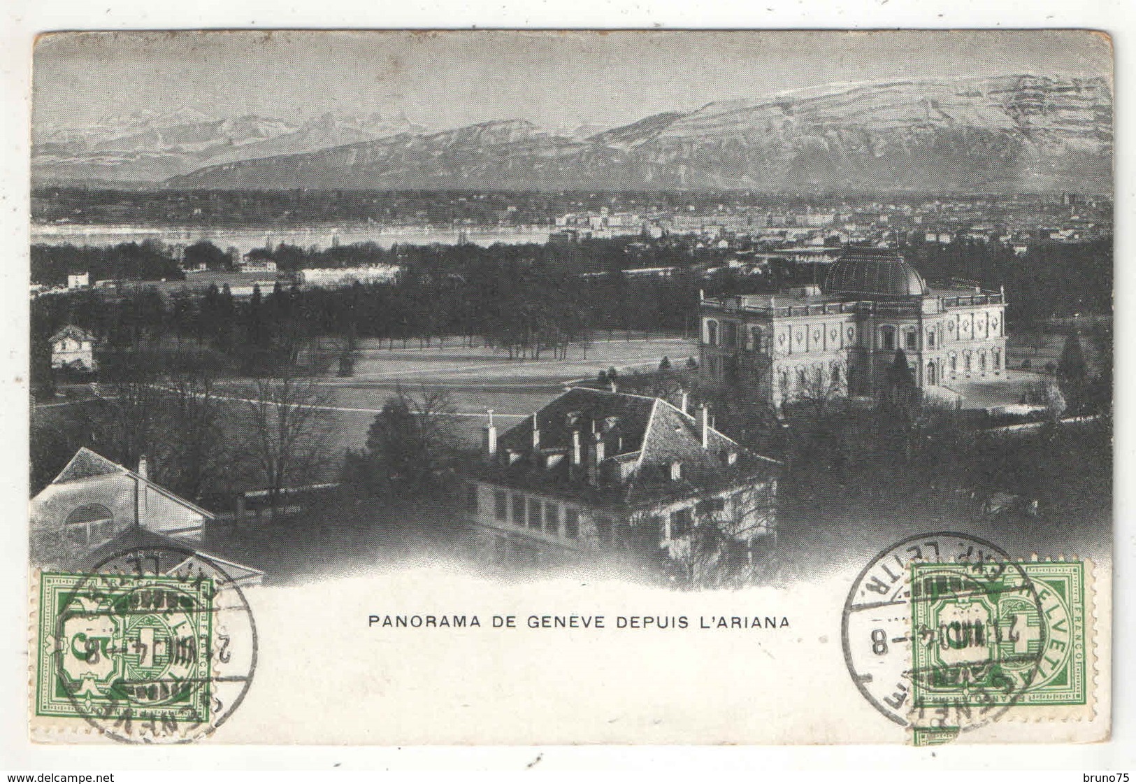 Panorama De GENEVE Depuis L'Ariana - 1904 - Genève