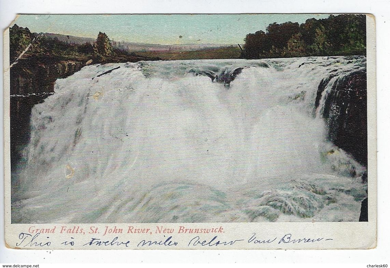CPA Grand Falls St John River New Brunswick 1905 - Grand Falls
