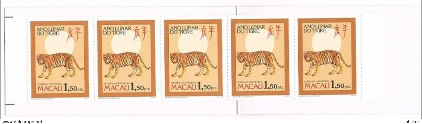 Macau, 1986, Caderneta Ano Lunar Do Tigre - Postzegelboekjes