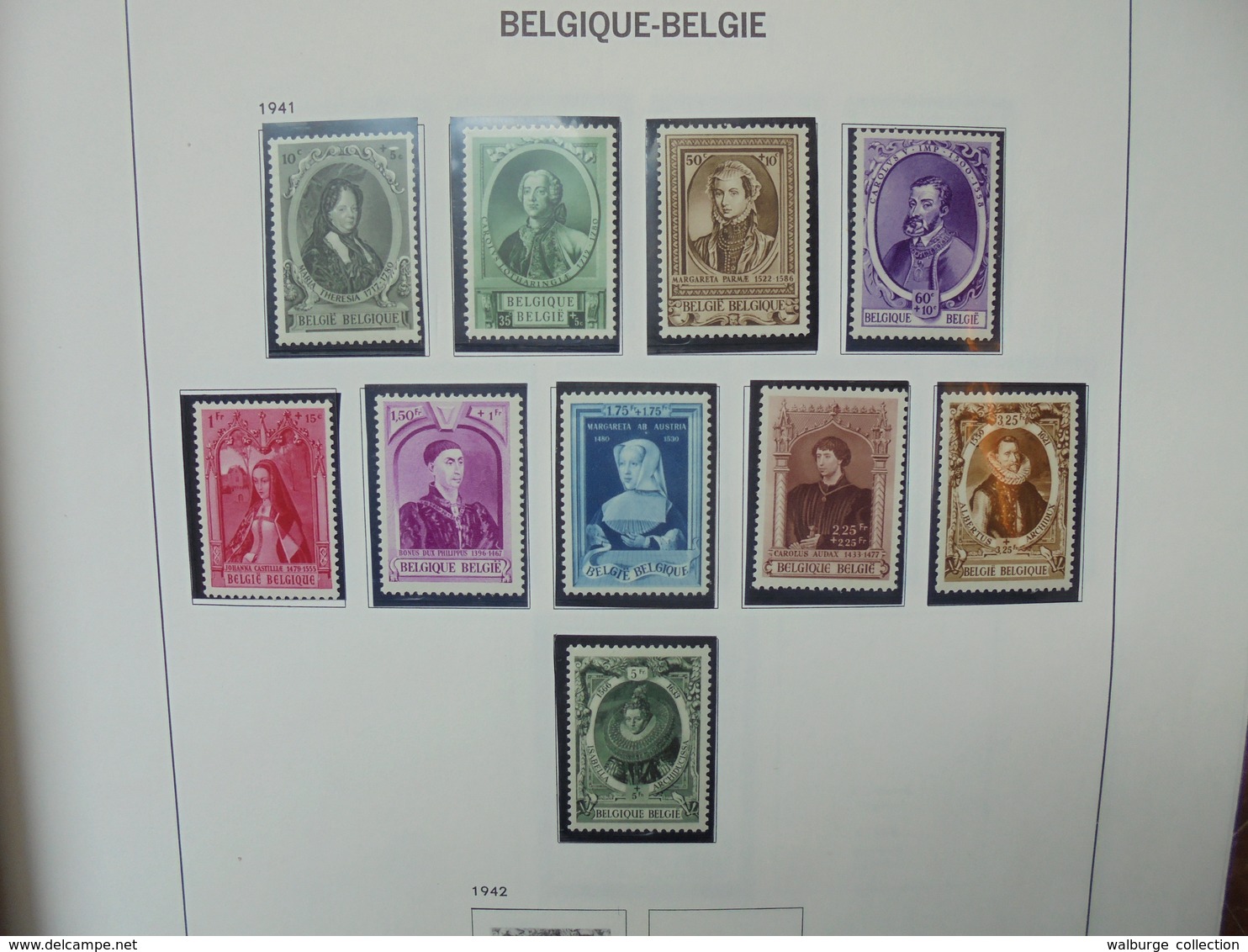 BELGIQUE NEUVE ENTRE 1941 ET 1980. BEL ALBUM "DAVO" (B.2) 2 KILOS 500 - Collections