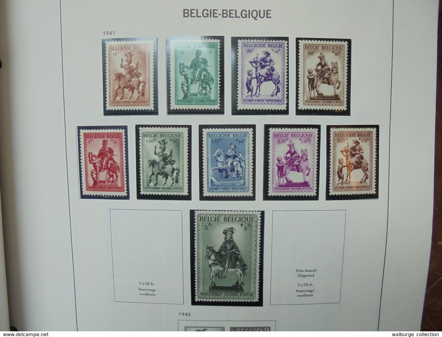 BELGIQUE NEUVE ENTRE 1941 ET 1980. BEL ALBUM "DAVO" (B.2) 2 KILOS 500 - Collections