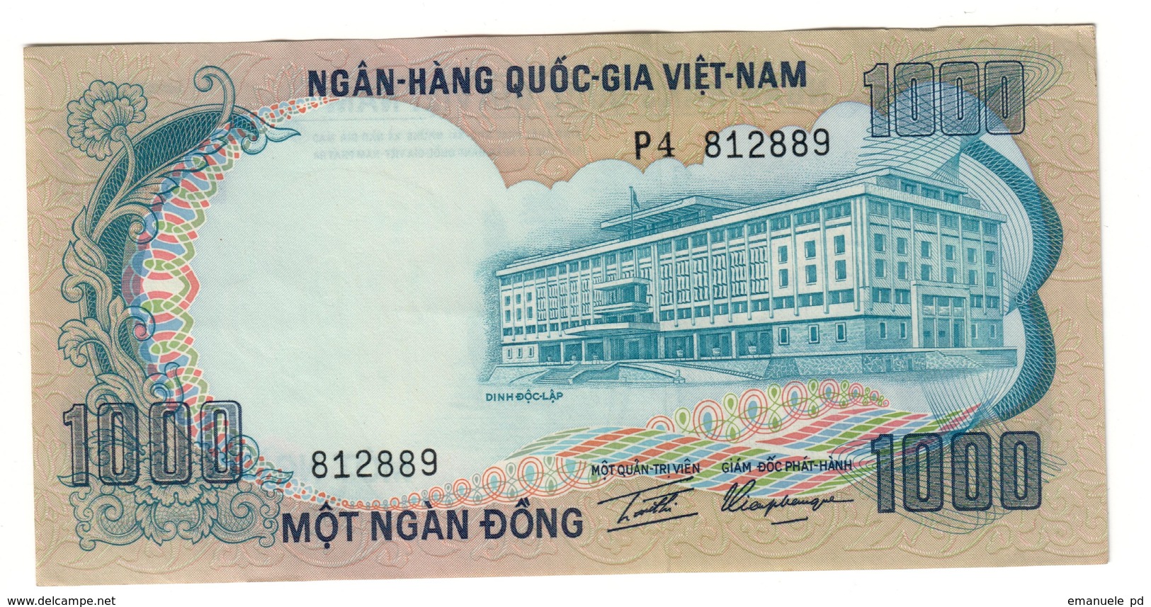 Vietnam South 1000 Dong 1972 UNC/AUNC .C2. - Vietnam