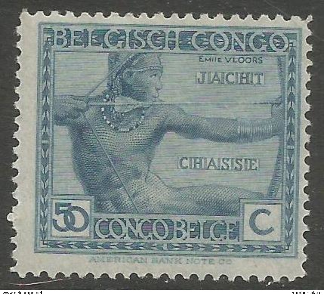 Belgian Congo - 1923 Archer 50c MH *   SG 127 Sc 98 - Unused Stamps