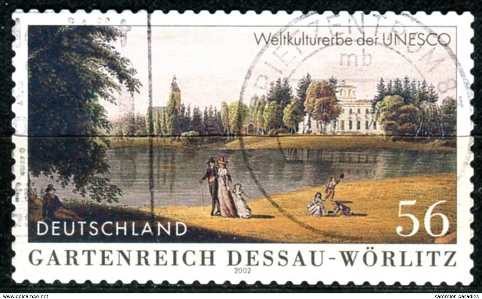 BRD - Mi 2277 Gestanzt - OO Gestempelt (C) - 56C       Gartenreich Dessau - Wörlitz - Used Stamps