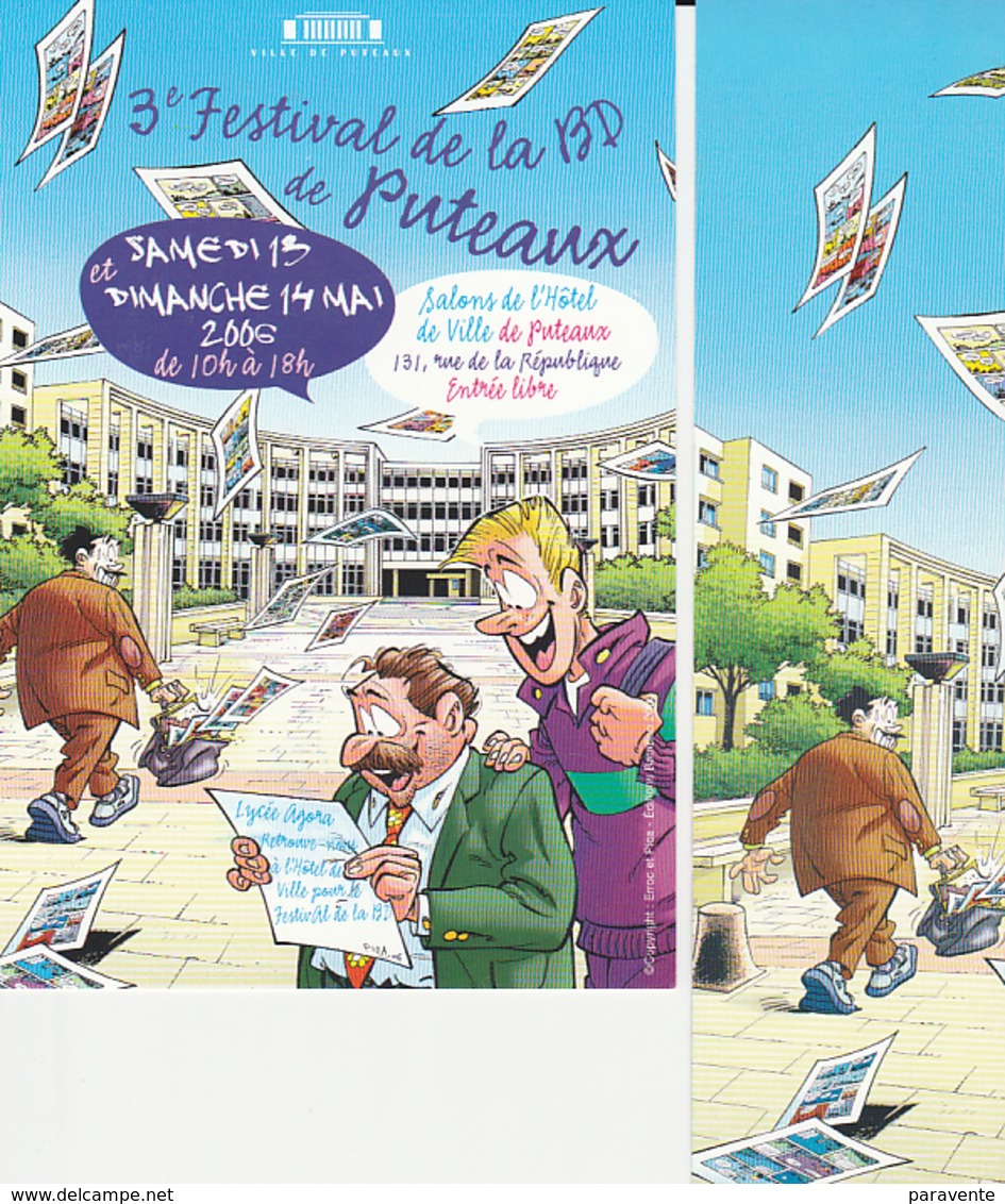 PICA Duo (carte + Marque Page) Salon PUTEAUX 2006 - Marque-pages