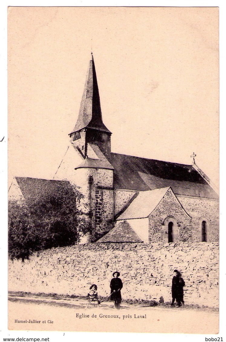 1883 - Grenoux ( 53 ) - Eglise De Grenoux , Près Laval -Hamel-Jallier Et Cie - - Autres & Non Classés