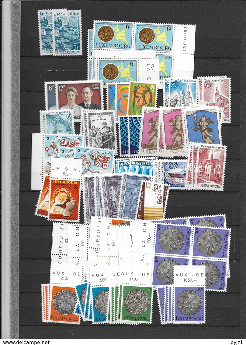 Luxemburg MNH Wholesale (5 Scans) - Collections (sans Albums)