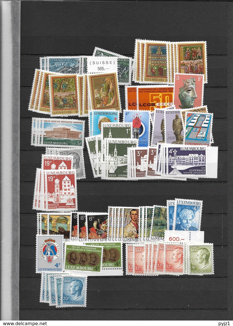 Luxemburg MNH Wholesale (5 Scans) - Collections (sans Albums)