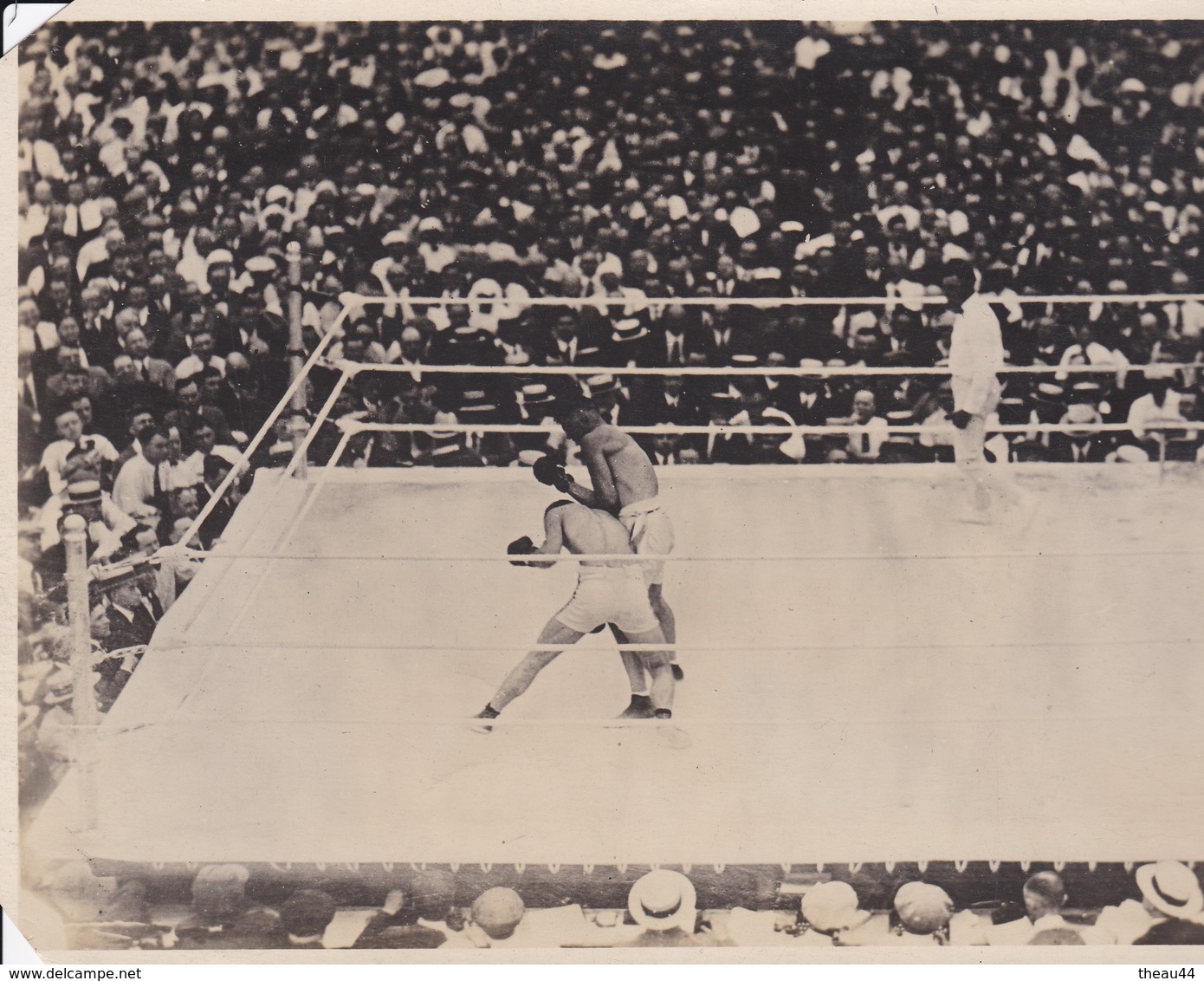 BOXE - Cliché Du Combat Du Championnat Du Monde "Georges CARPENTIER - Jack DEMPSEY"en 1921 à JERSEY-CITY - Voir Descript - Boxe