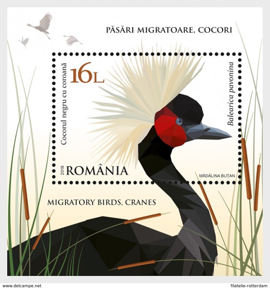 Roemenië / Romania - Postfris / MNH - Sheet Kraanvogels 2018 - Neufs