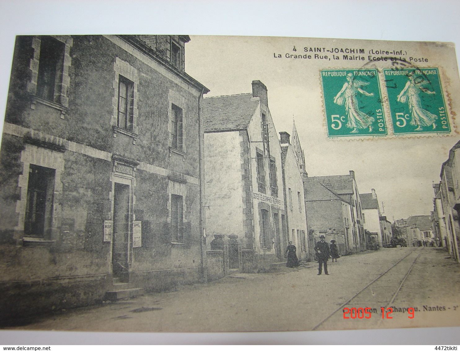 C.P.A.- Saint Joachim (44) - La Grande Rue - La Mairie  - Ecole Et La Poste- 1918 - SUP (AD90) - Saint-Joachim