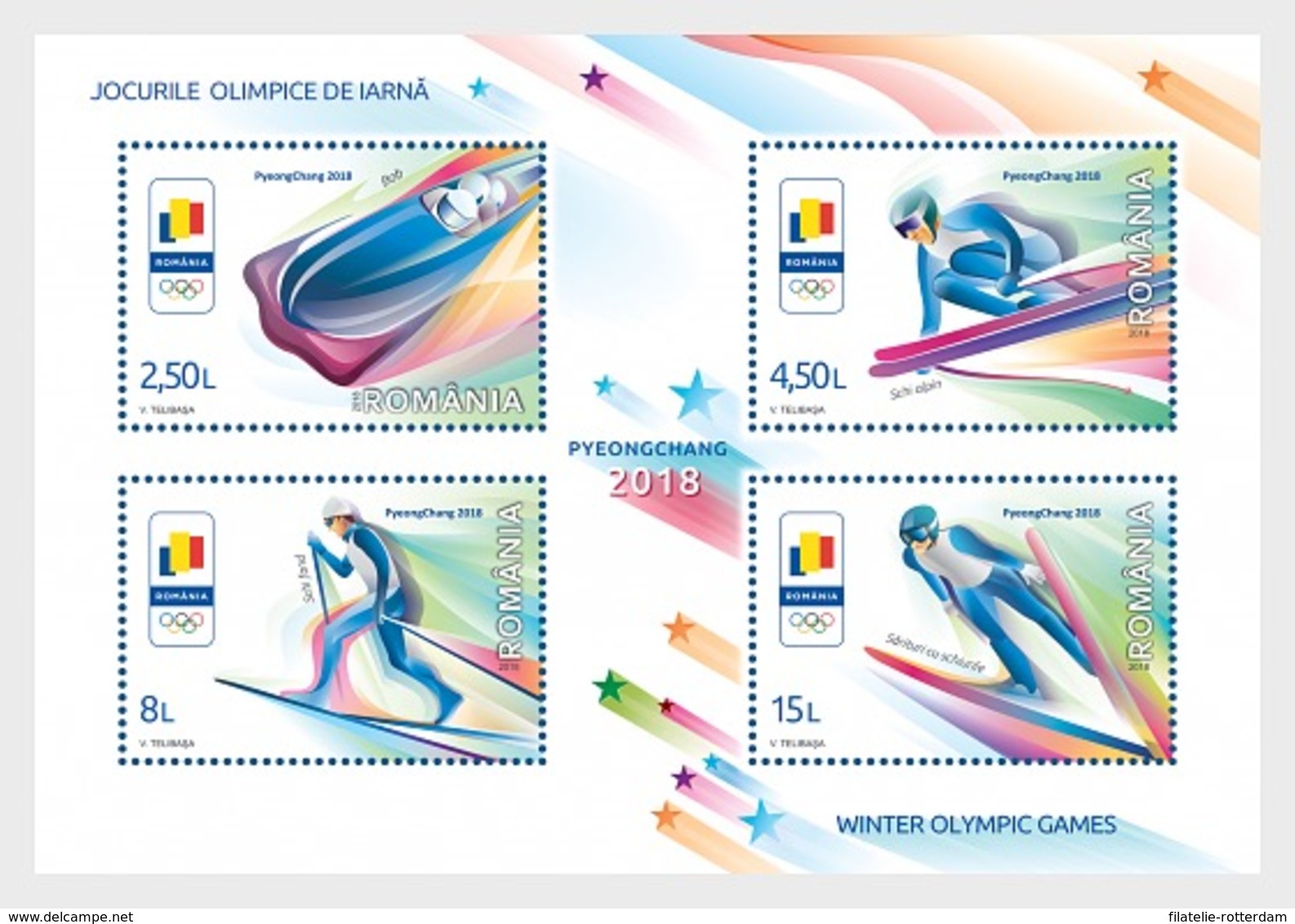 Roemenië / Romania - Postfris / MNH - Sheet Olympische Winterspelen 2018 - Unused Stamps