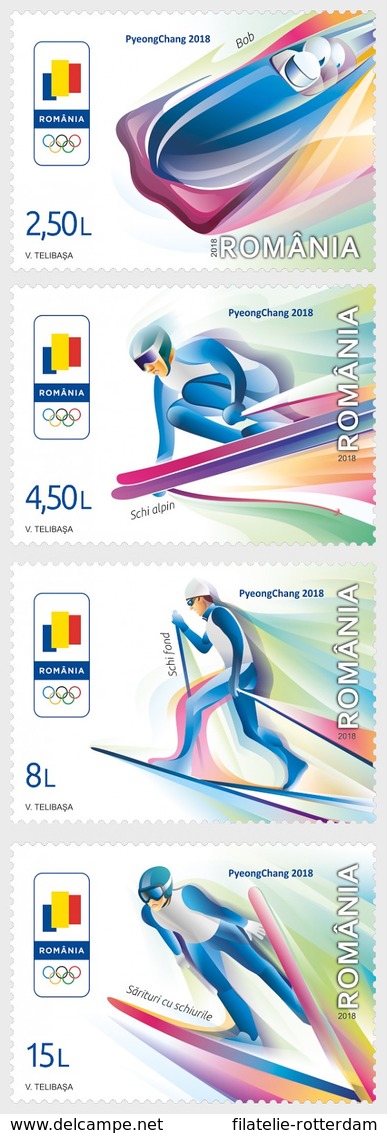 Roemenië / Romania - Postfris / MNH - Complete Set Olympische Winterspelen 2018 - Unused Stamps