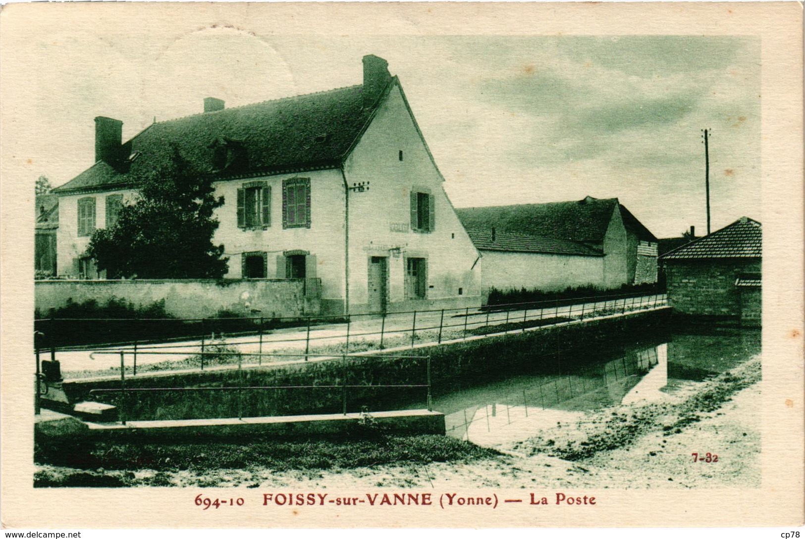 FOISSY SUR VANNE (89) La Poste - Rare - Très Bon état - Belle Carte Postée - Otros & Sin Clasificación