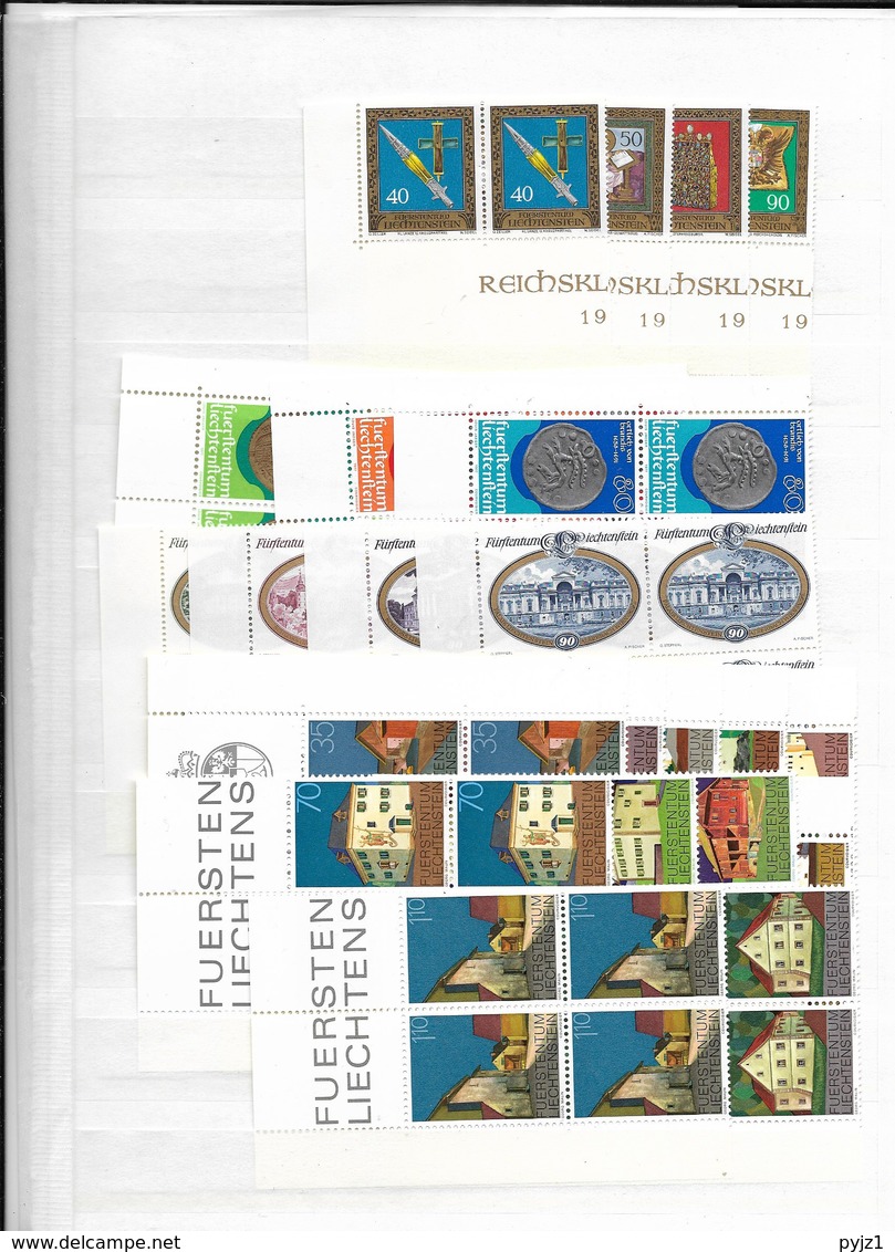 Liechtenstein MNH Wholesale (7 Scans) - Collections (without Album)