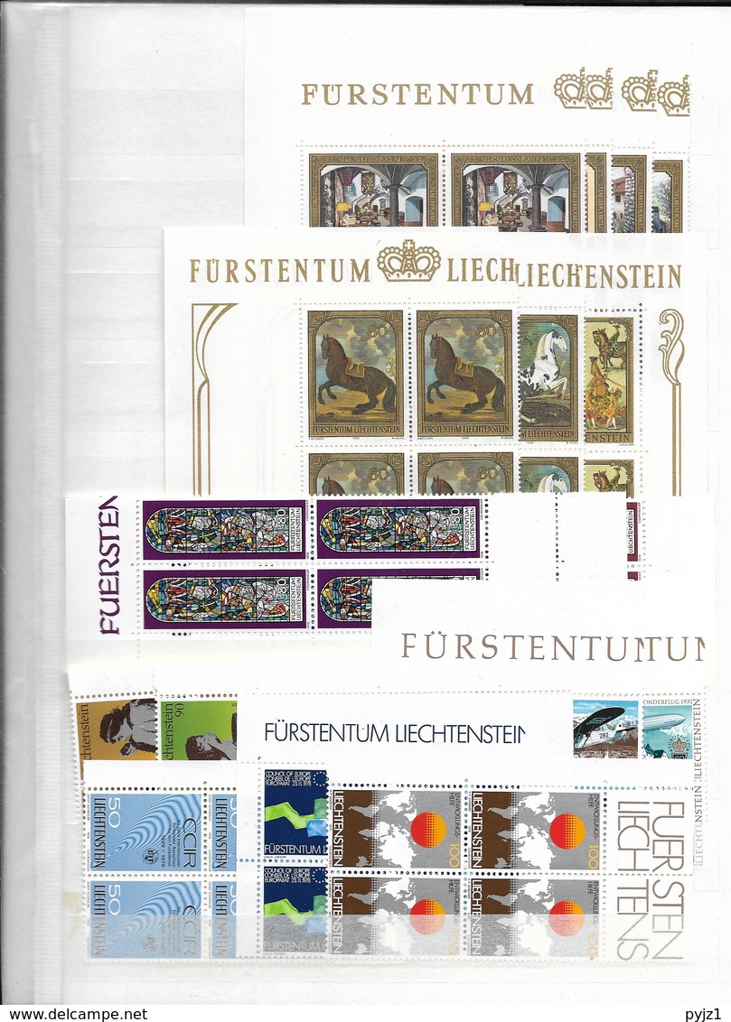 Liechtenstein MNH Wholesale (7 Scans) - Collections (sans Albums)