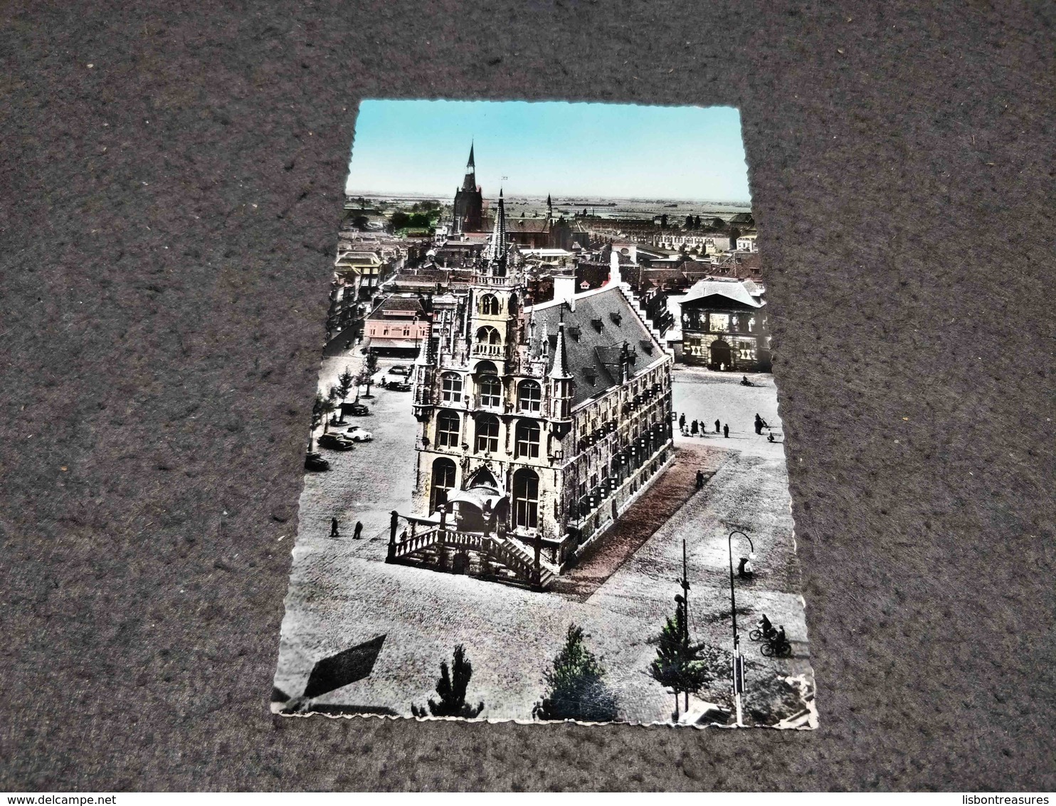 ANTIQUE POSTCARD NETHERLANDS GOUDA TOWN HALL UNUSED - Gouda