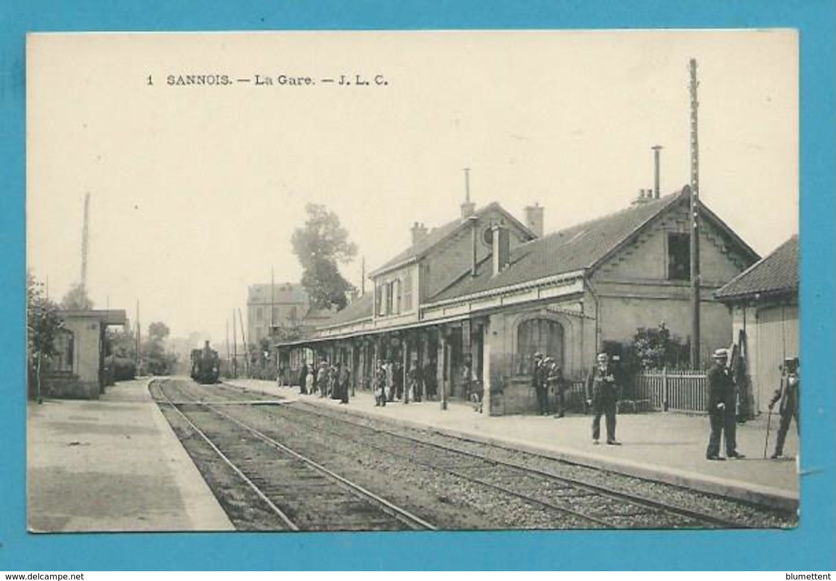 CPA 1 - Chemin De Fer Arrivée Du Train En Gare De SANNOIS 95 - Sannois