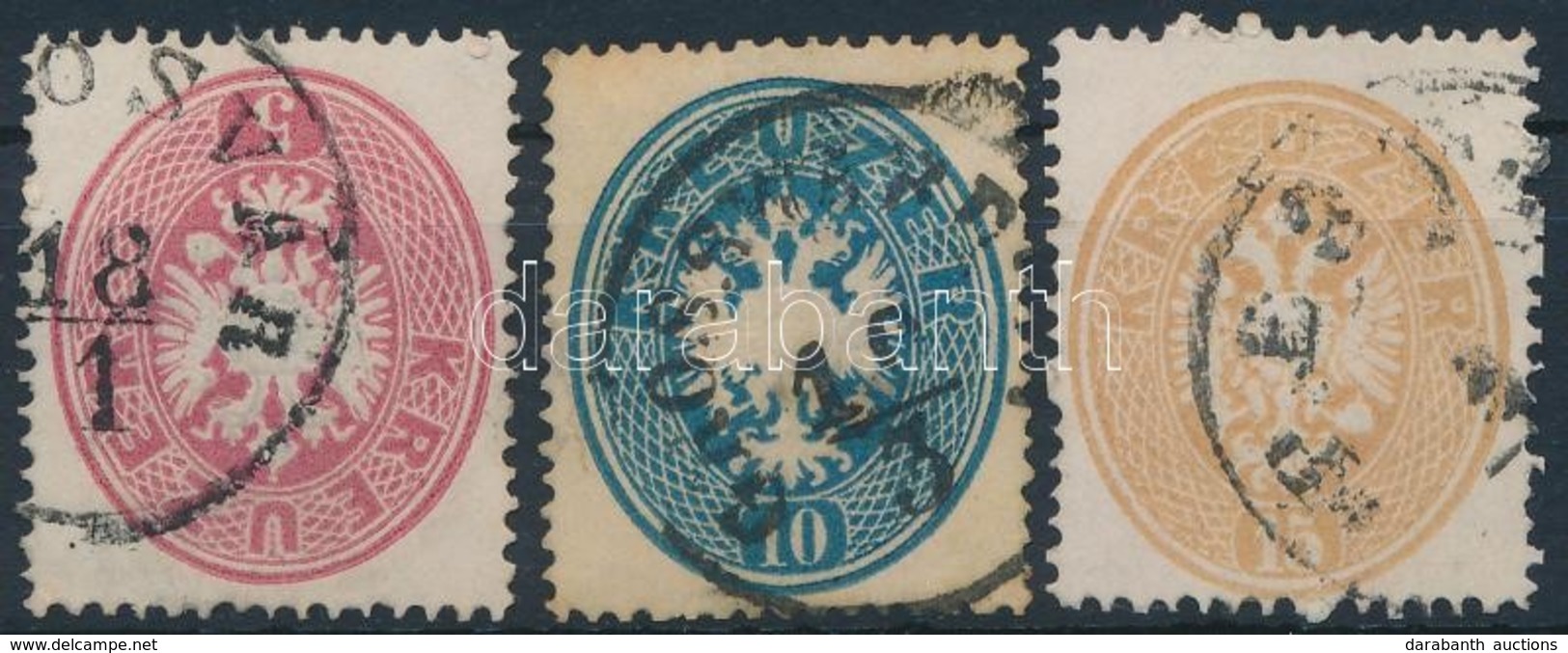 O 1863 5kr, 10kr, 15kr (8.300) - Altri & Non Classificati