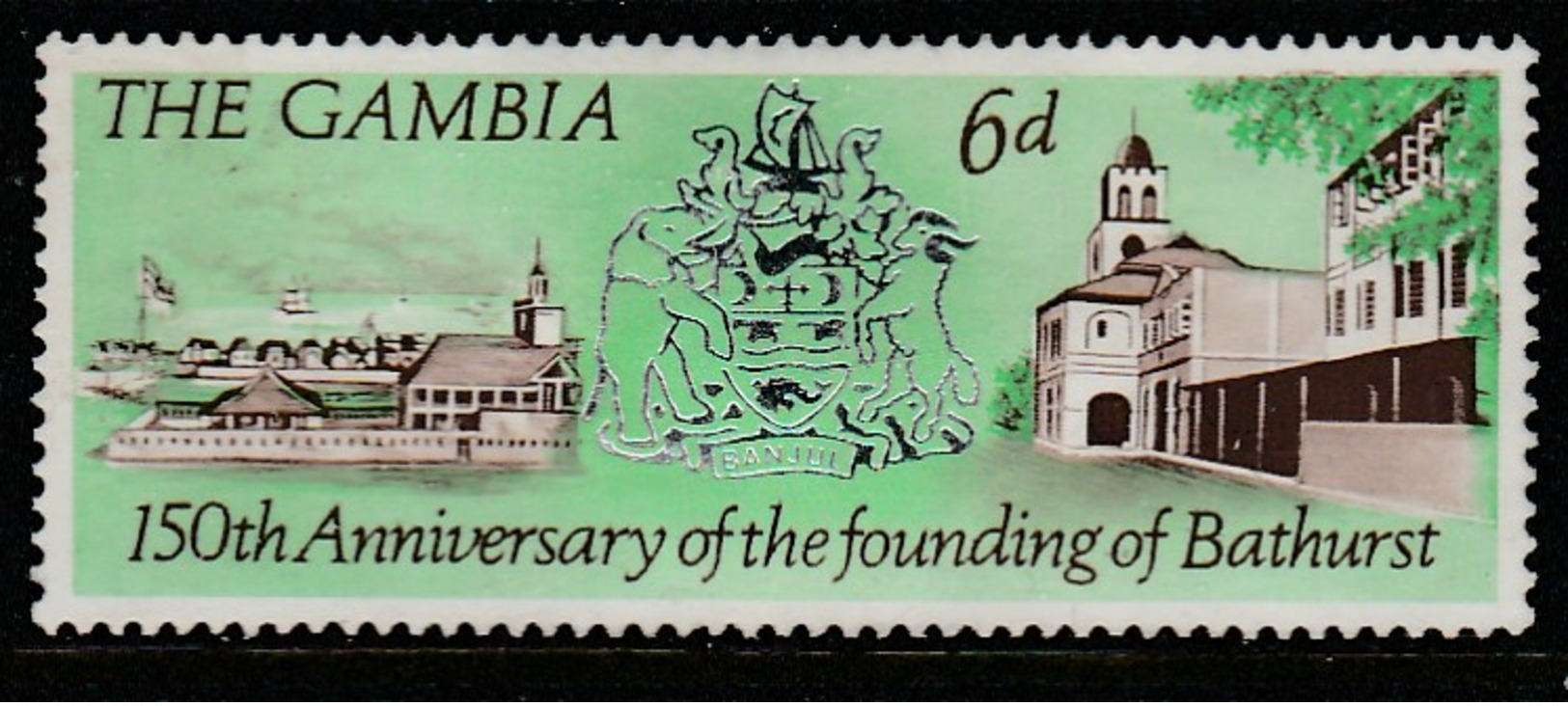 Gambia 1966 The 150th Anniversary Of Bathurst 6 P  Multicoloured SW: 232 *M/M - Gambia (1965-...)