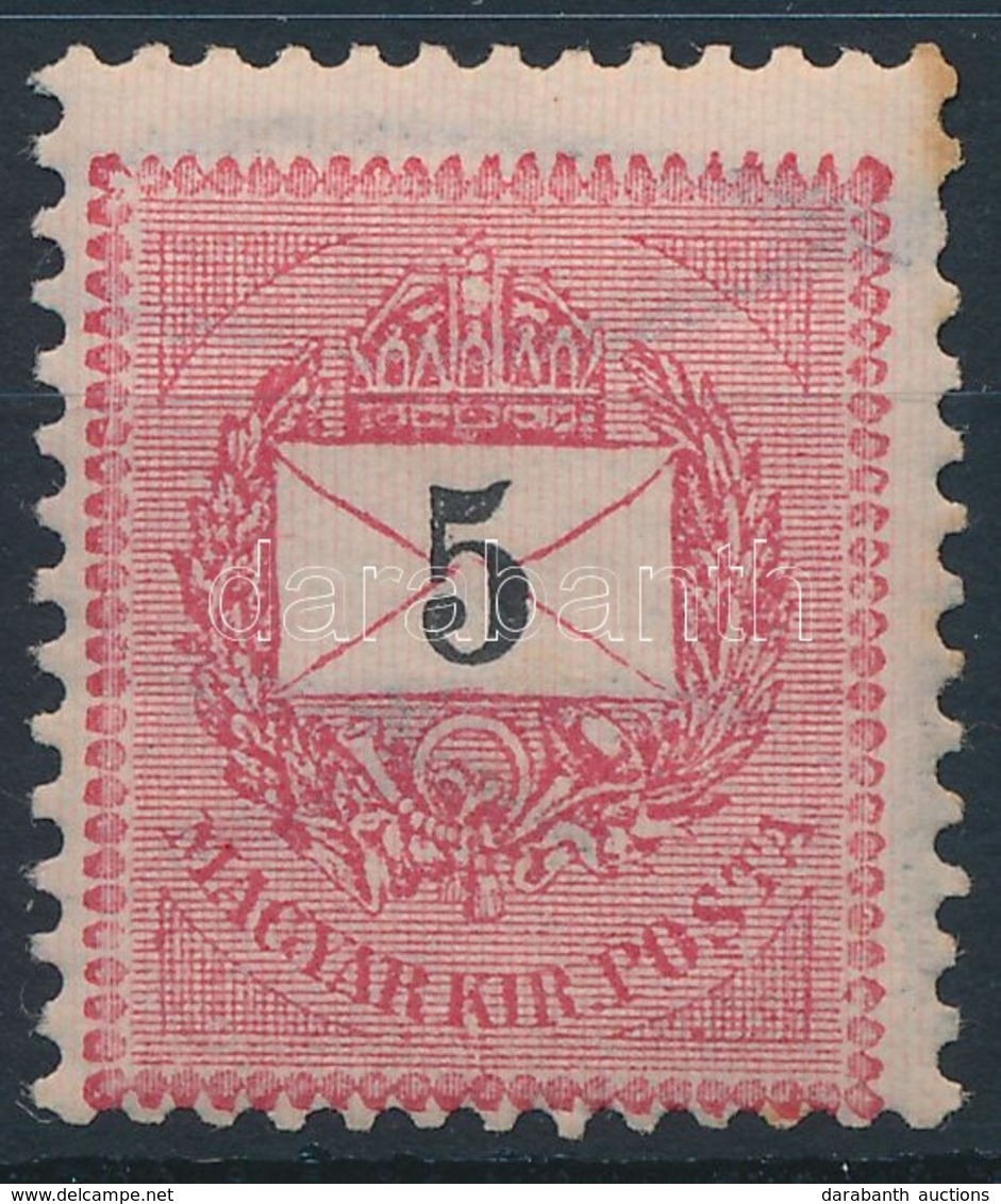 * 1889 5kr; A ,,Kr' Vízjelb?l Az ,,r' Hiányzik - Altri & Non Classificati