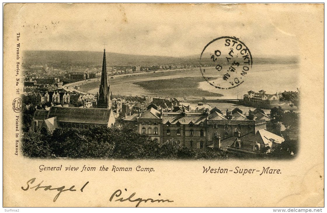 AVON - WESTON SUPER MARE - GENERAL VIEW FROM THE ROMAN CAMP Av91 - Weston-Super-Mare