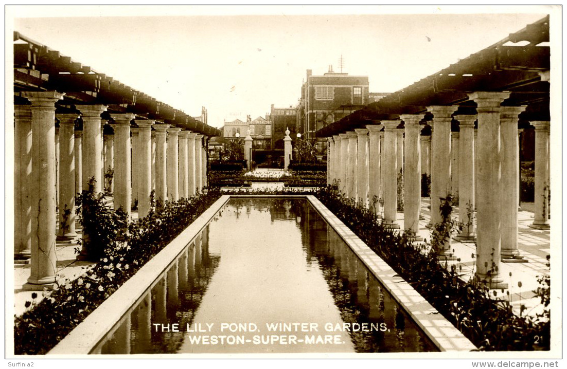 AVON - WESTON SUPER MARE - WINTER GARDENS  - THE LILY POND RP Av33 - Weston-Super-Mare