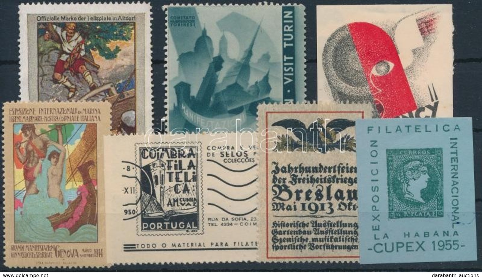 1914-1953 7 Db Klf Külföldi Levélzáró - Non Classificati