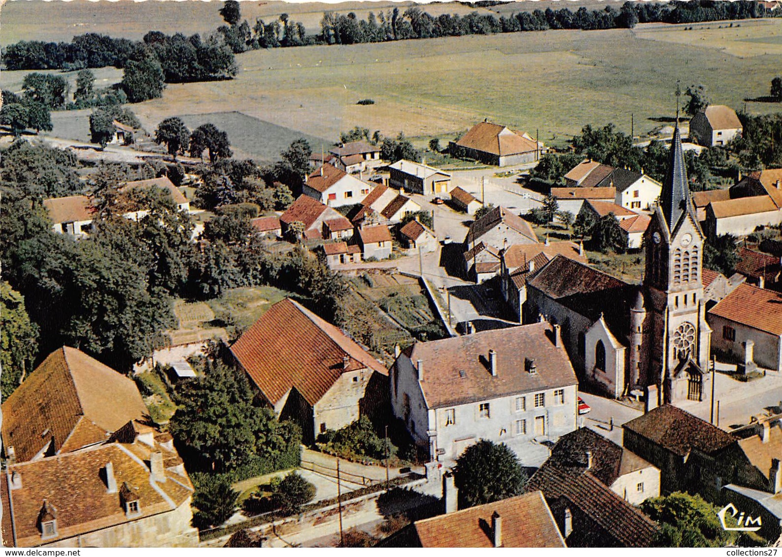 52-LONGEAU- VUE AERIENNE LE CENTRE - Le Vallinot Longeau Percey