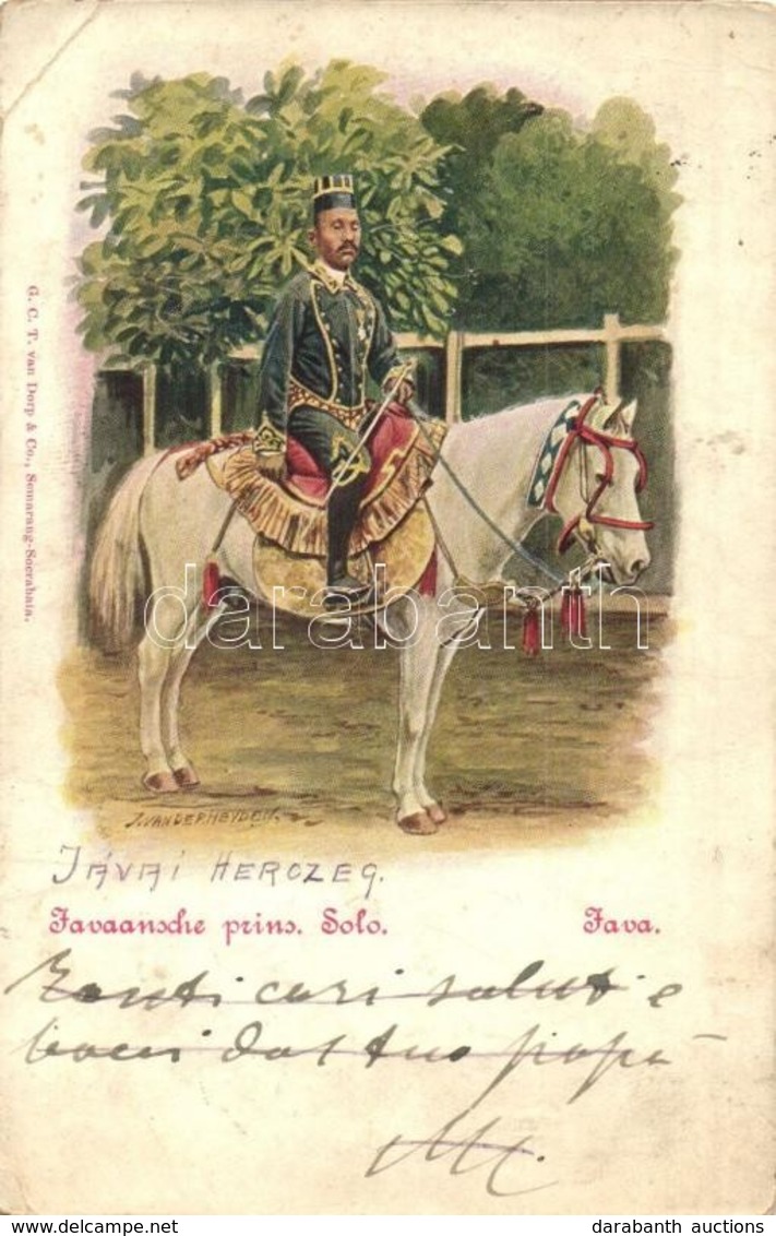 T3 Javaansche Prins Solo / Javanese Prince. Folklore + K.u.K. Feldjäger Baon No. 28.  S: Jan Van Der Heyden (r) - Non Classificati