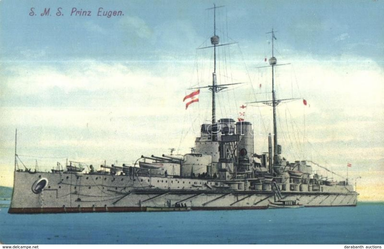 * T2 SMS Prinz Eugen Osztrák-Magyar Haditengerészet Tegetthoff-osztályú Csatahajója / K.u.K. Kriegsmarine / WWI Austro-H - Non Classificati