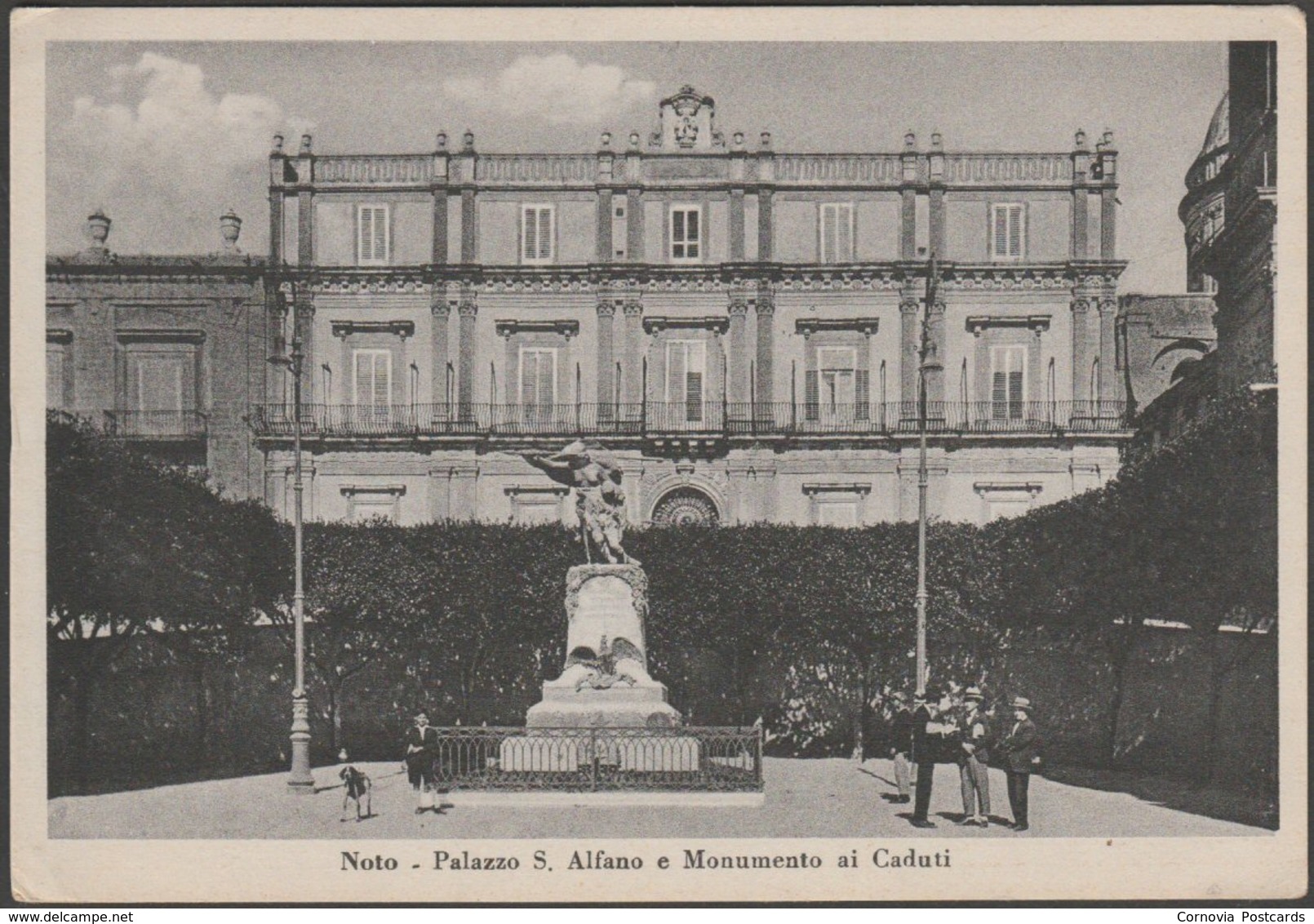 Palazzo S. Alfano E Monumento Ai Caduti, Noto, Sicilia, 1925 - Francesco Cartolina - Other & Unclassified