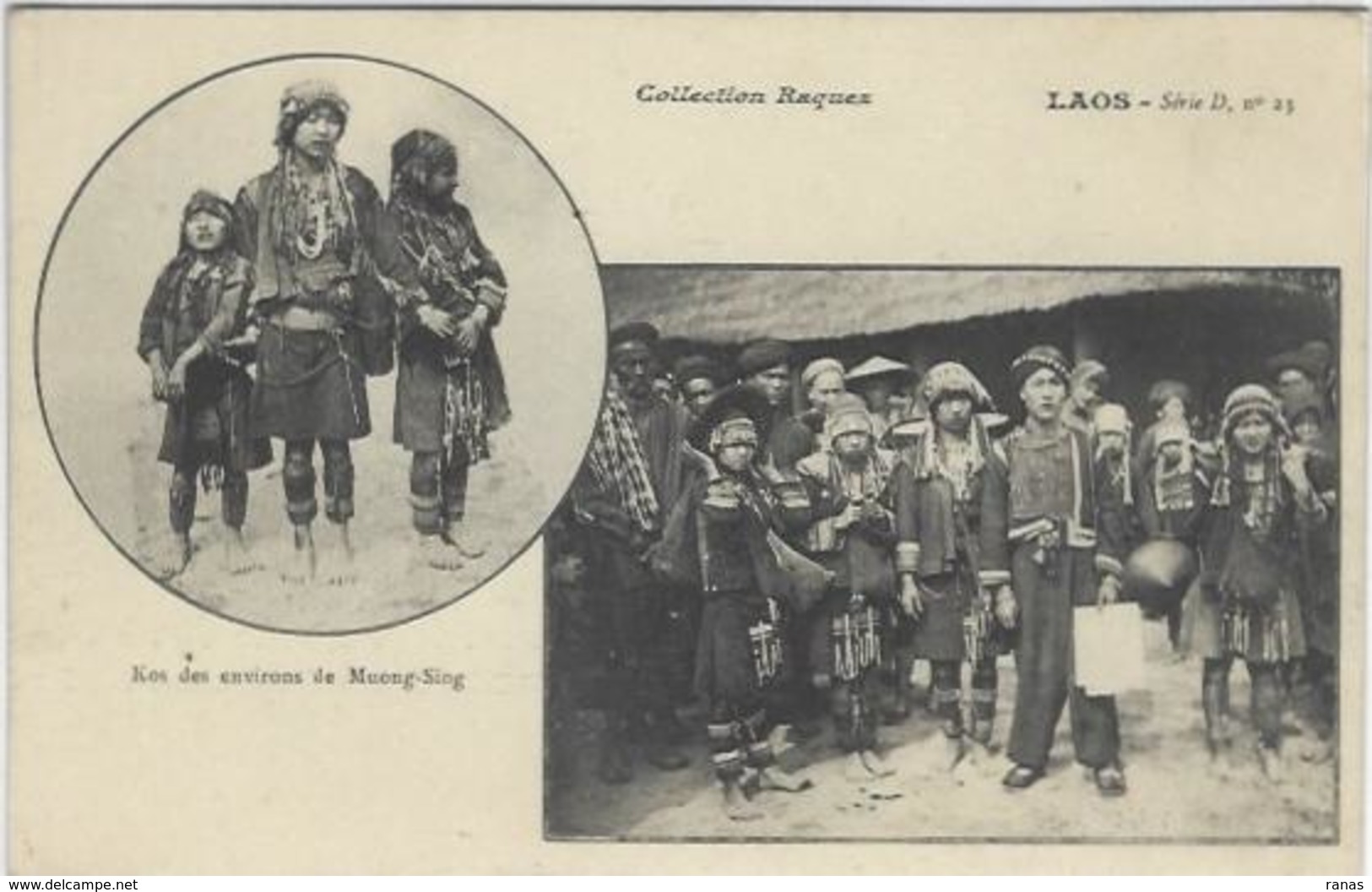 CPA Laos Types Non Circulé Raquez Ethnic - Laos