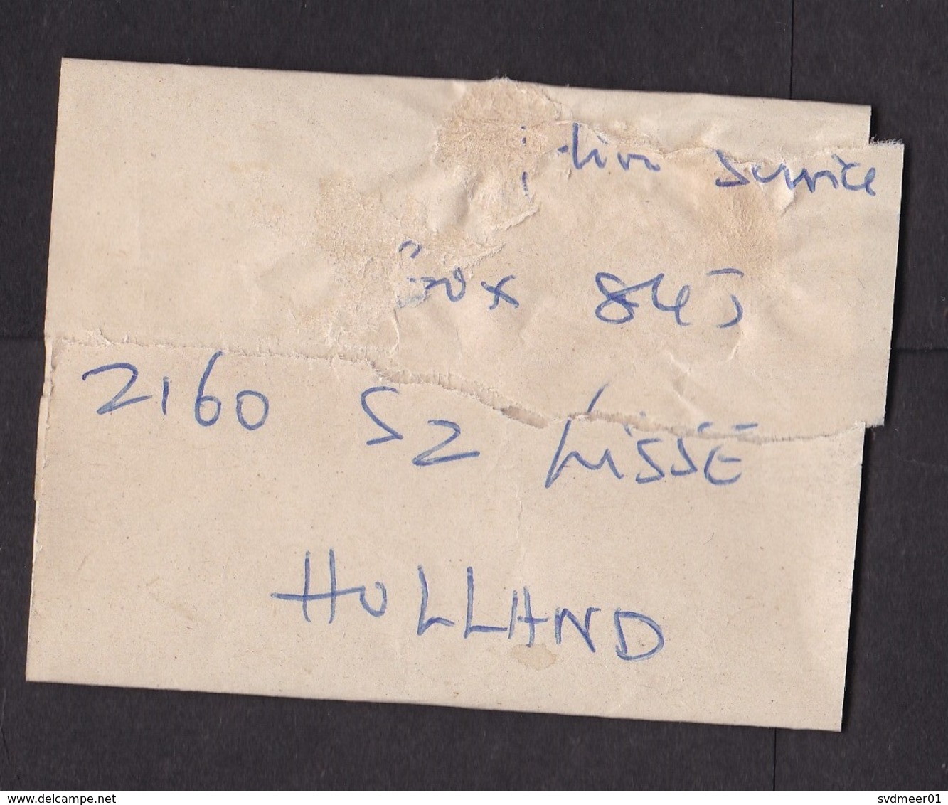 Mauritius: Small Airmail Wrapper To Netherlands, 1980s, 1 Stamp, Spectacles Factory, Industry, Label (damaged, See Scan) - Mauritius (1968-...)