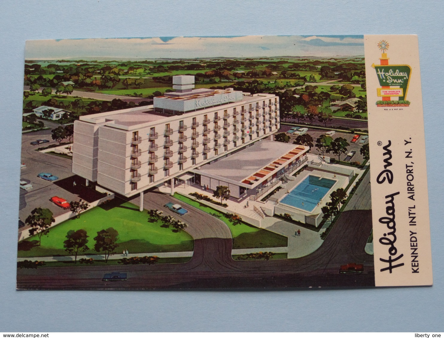 HOLIDAY INN Kennedy Int'l Airport N.Y. ( Curteich ) Anno 19?? ( Details Zie Foto's ) ! - Airports