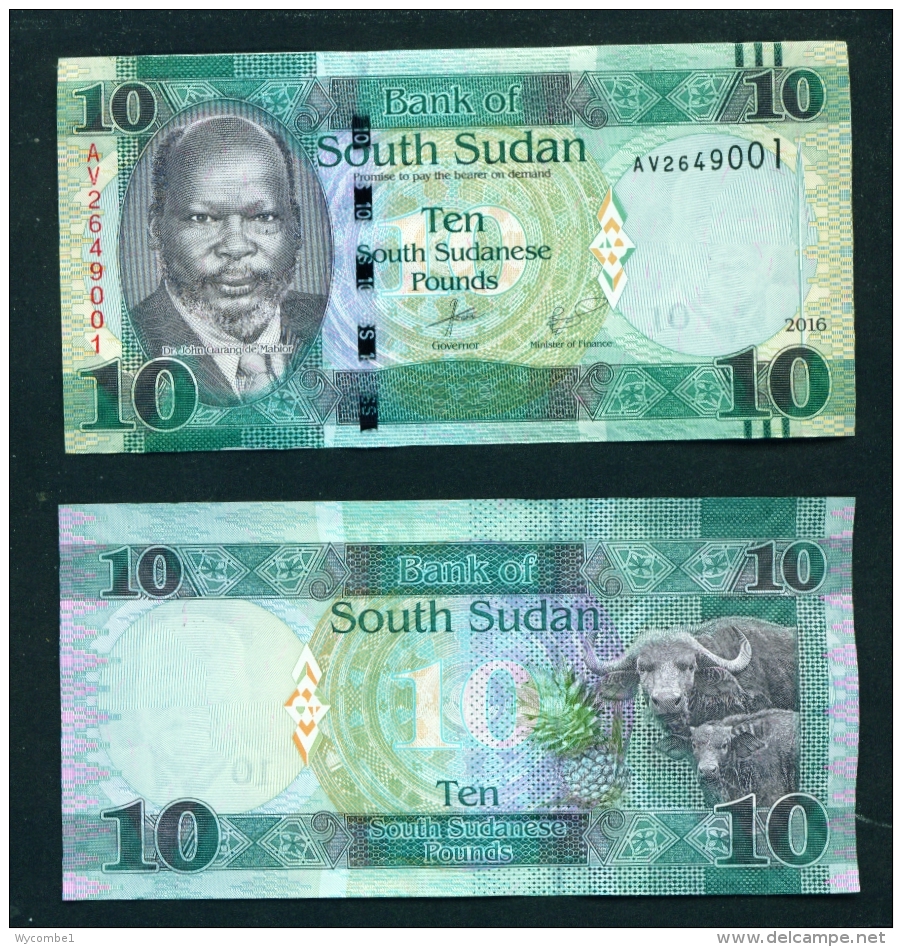 SOUTH SUDAN  -   2016 10 Pounds  UNC  Banknote - South Sudan