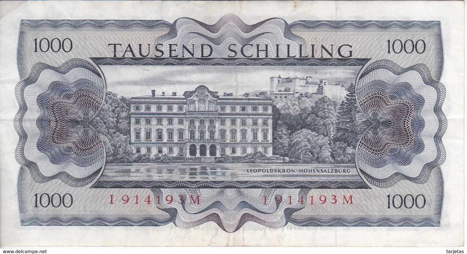 BILLETE DE AUSTRIA DE 1000 SCHILLING DEL AÑO 1966 (BANKNOTE-BANK NOTE) - Austria