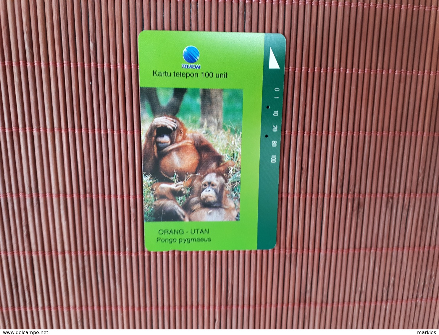 Phonecard Monkeys  Used Rare - Indonésie