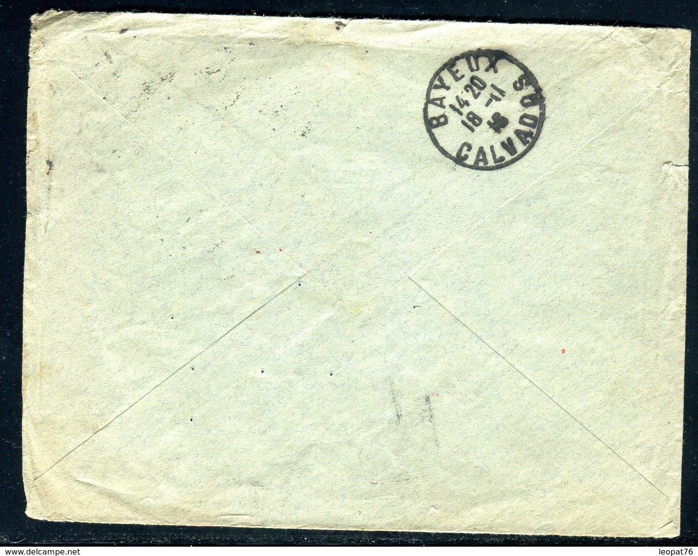 France - Enveloppe ( Avec Déchirures ) De Bayeux Pour Un Soldat Et Redirigée En 1918 - Ref J24 - 1877-1920: Semi Modern Period