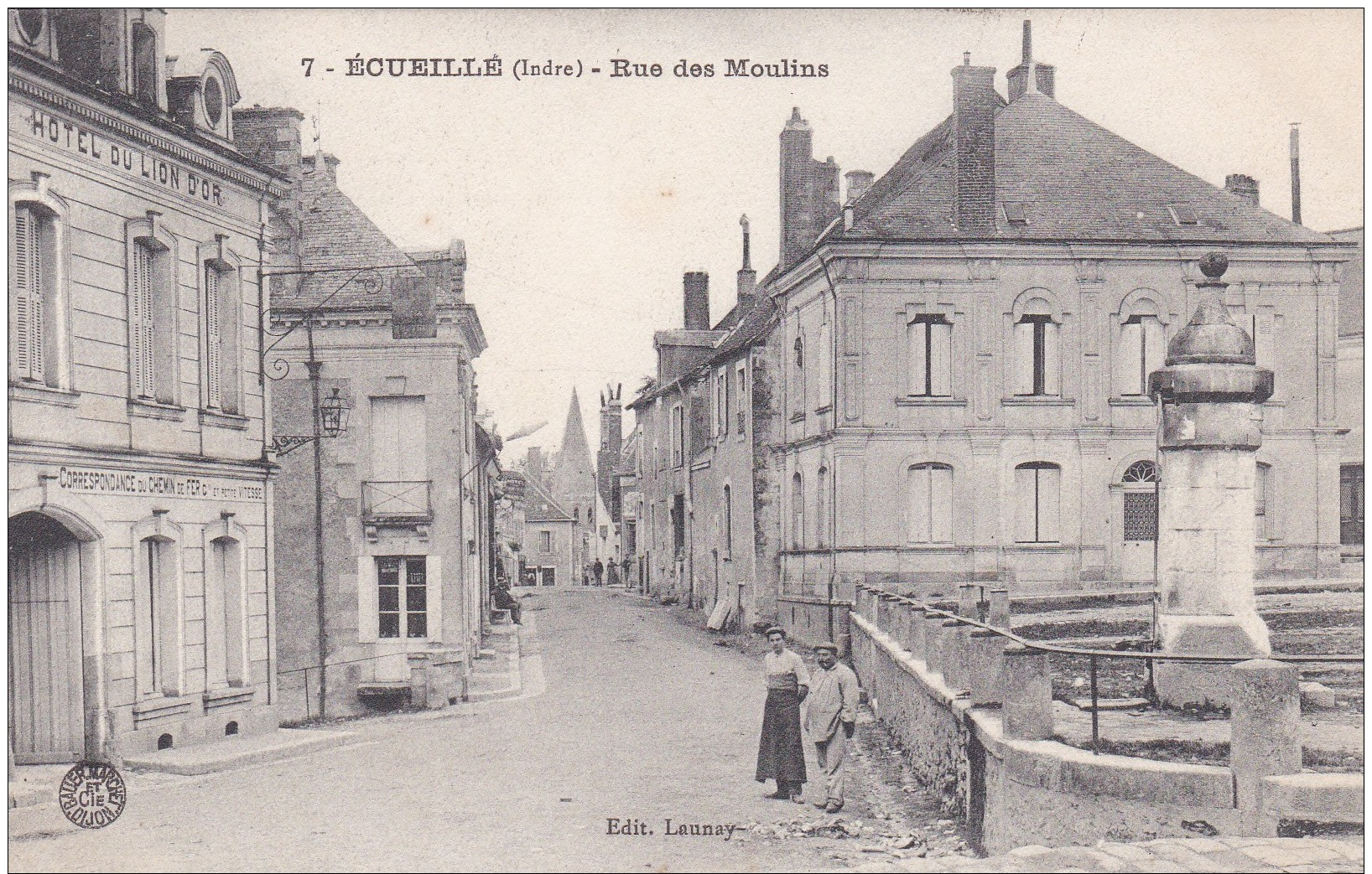 15i - 36 - Ecueillé - Indre - Rue Des Moulins - Launay N° 7 - Autres & Non Classés