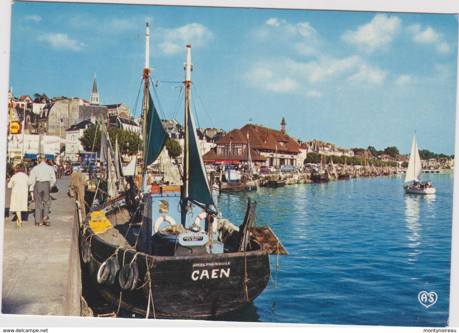 Calvados :  TROUVILLE -  DEAUVILLE : Le  Quai ( Bateau  De  Caen ) - Trouville